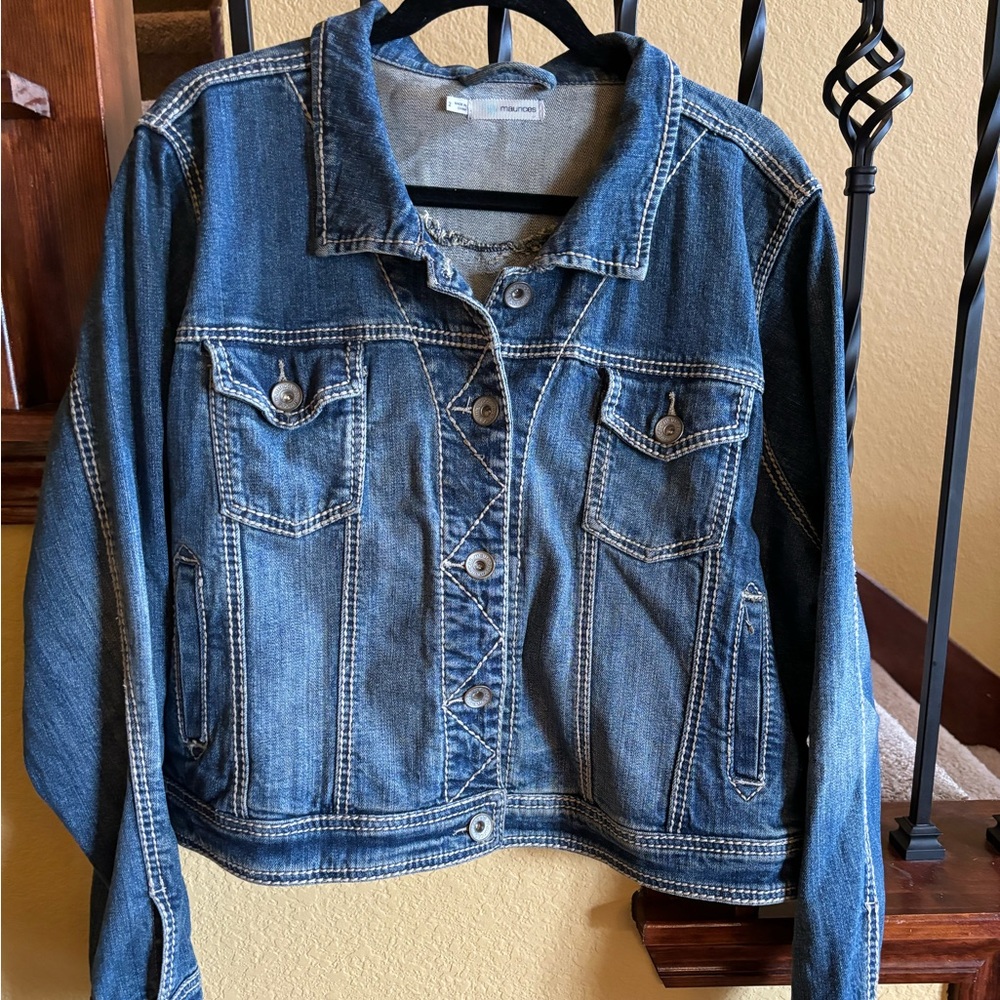 Maurice’s cropped jean jacket 2X